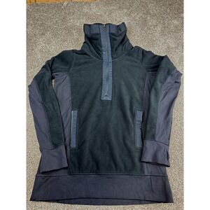 LULULEMON Post Chaturanga 1/2 Zip Pullover Sweatshirt Fleece Jacket‎ Black Sz 4